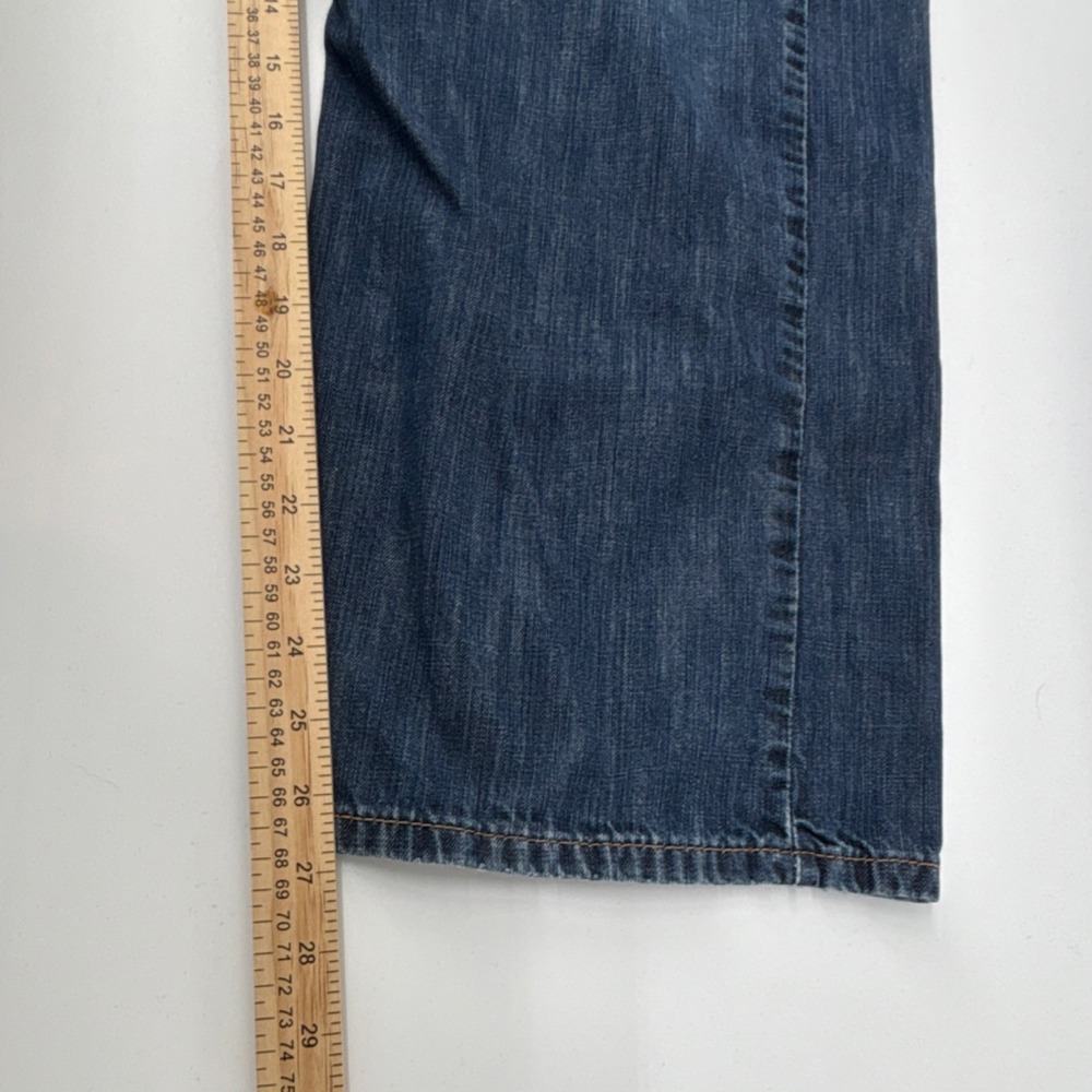 Levi's 569 Relaxed Fit Straight Leg Blue Denim Cotton Jeans Button Zip 38x30 - Picture 11 of 11